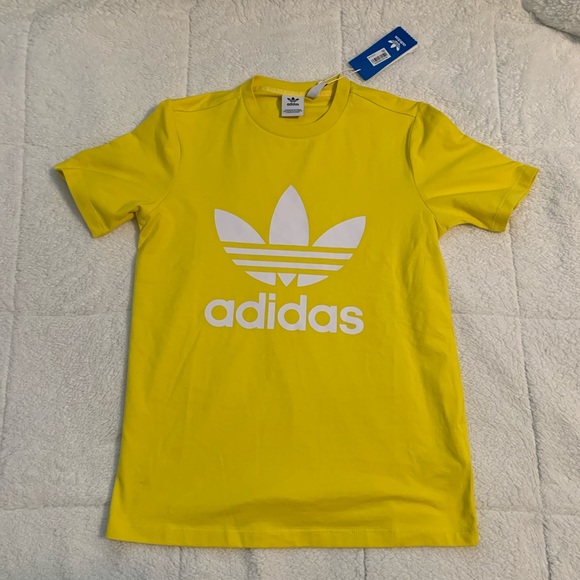 Adidas yellow tree foil tee - Picture 3 of 7